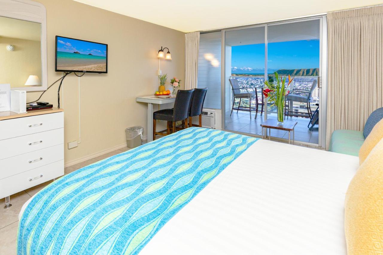 Ocean & Diamond Head View Studio At Waikiki Хонолулу Екстериор снимка